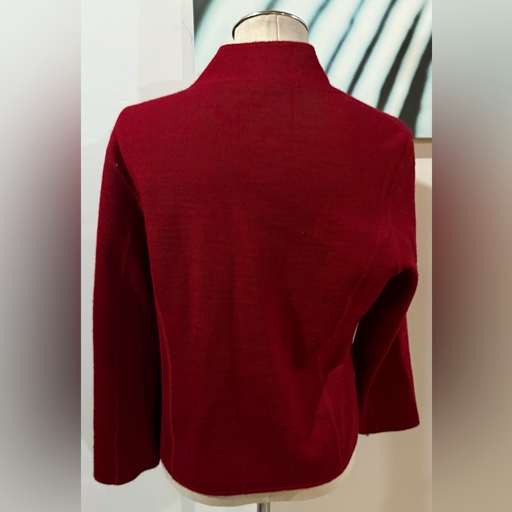 Clothes By Revue Vintage Chic Red Wool Knit Cardigan - Picture 2 of 7